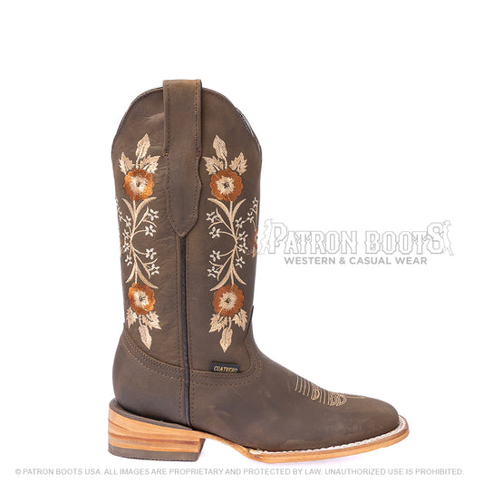 Cuatrero Boots Dama Texas Arya Choco