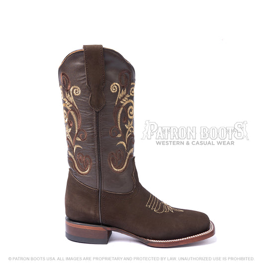Los Angeles Boots Nobuck Cafe 306307