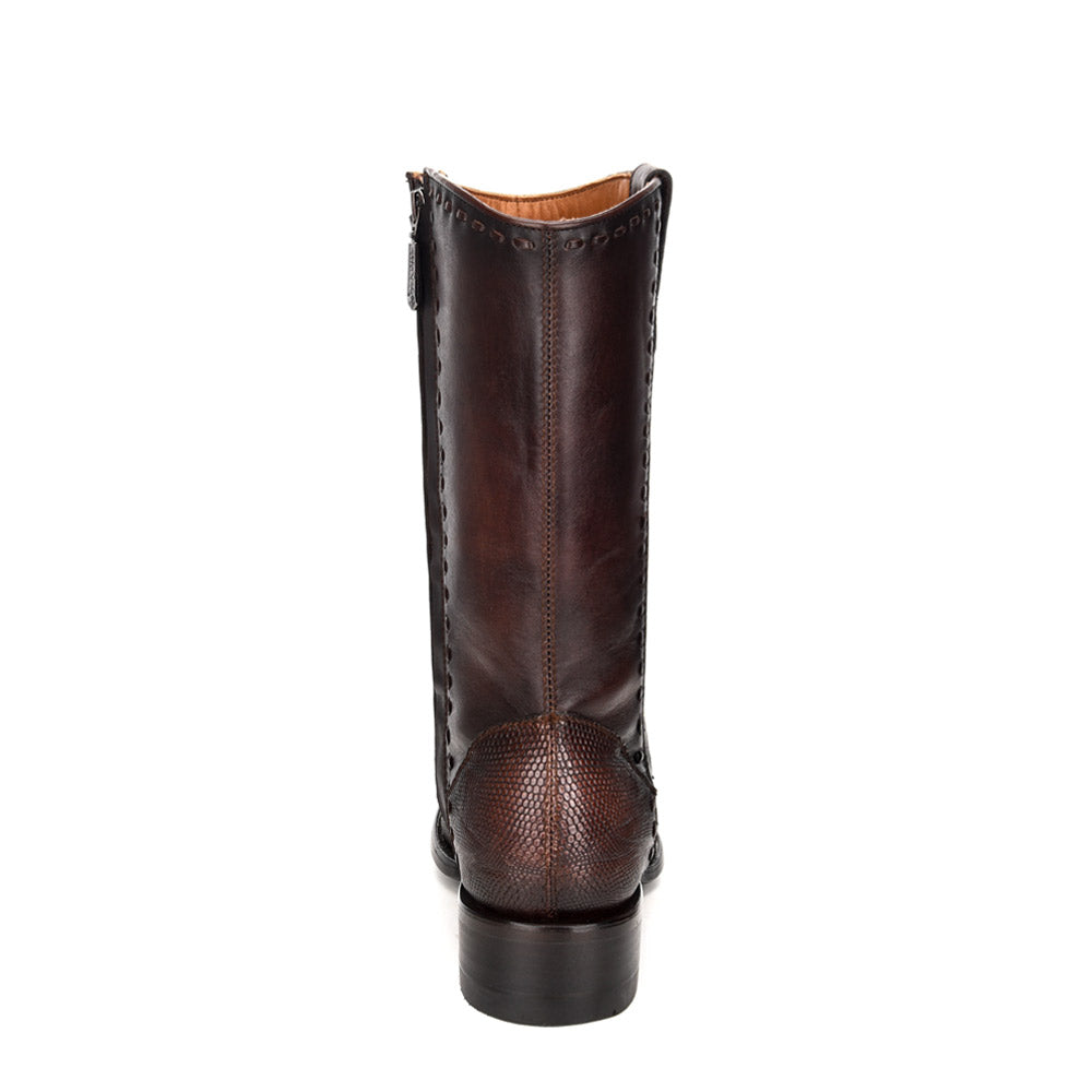 Cuadra Brown Lizard Laser & Woven & Zipper French CU375