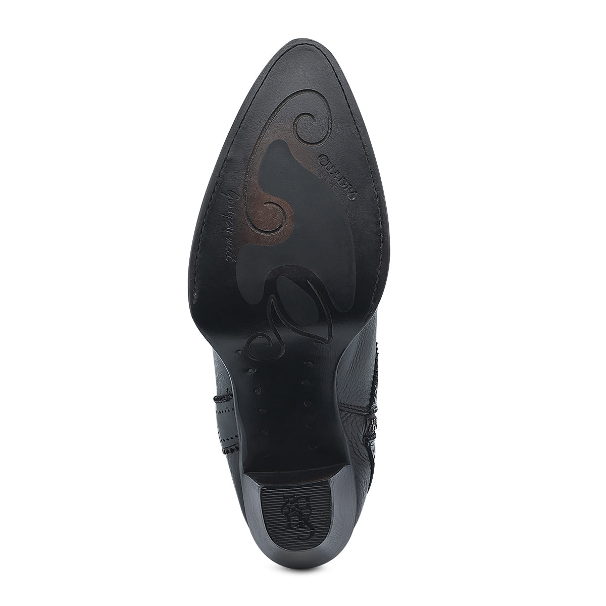 Chocolate Zipper & elastic Round Toe