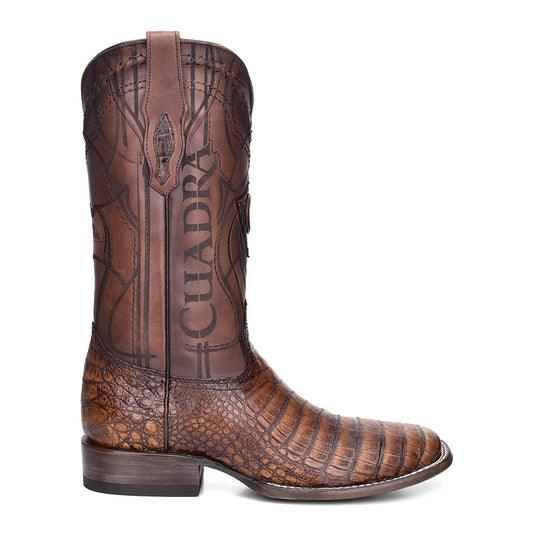 Porto Maple Caiman Laser & Embroidery Square Toe