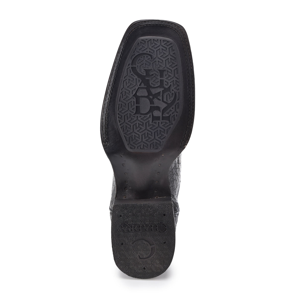 Atlantic Black Sand Caiman Embroidery & Laser & Woven Square Toe