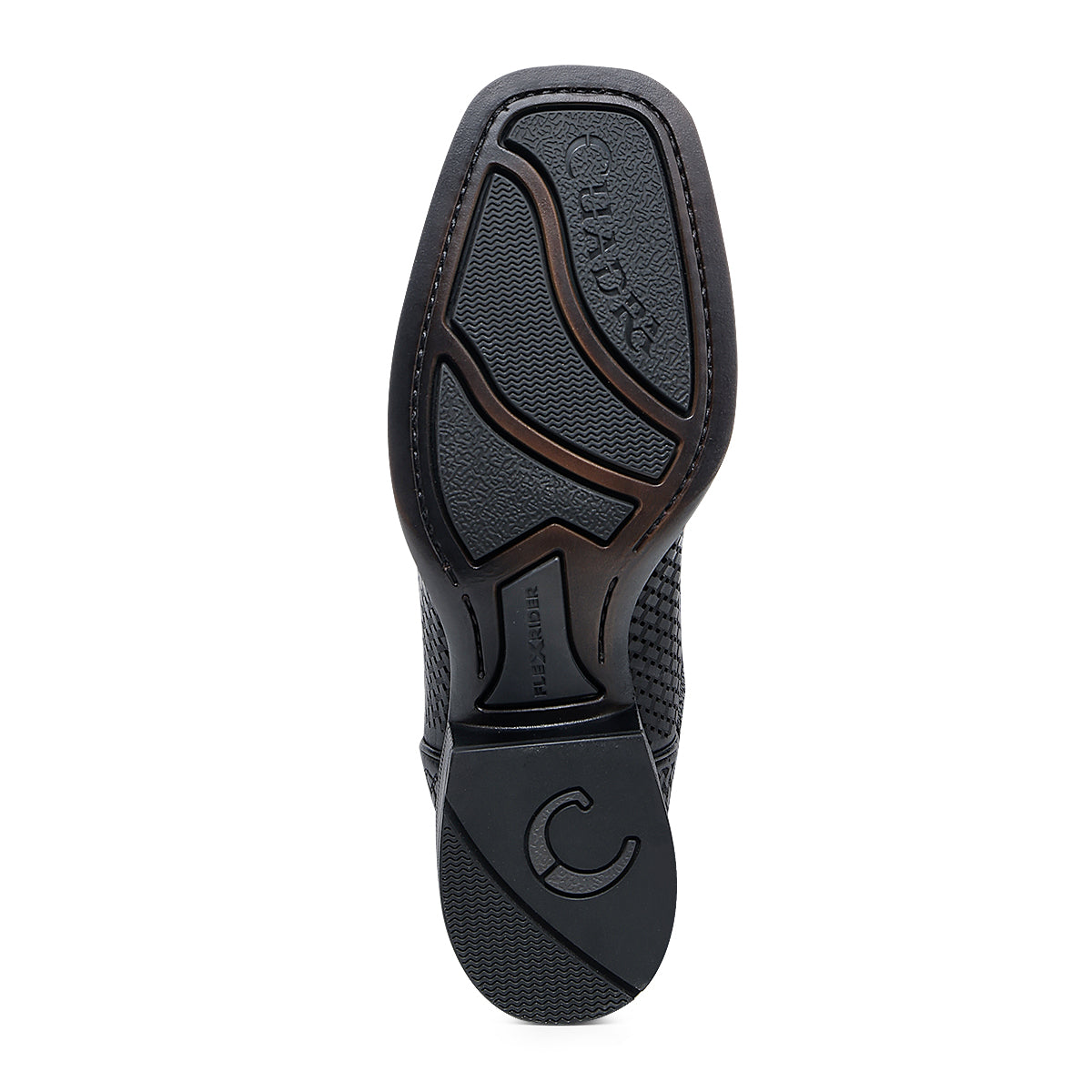 Oxford & Brown Laser & Embroidery & Studs Square Toe