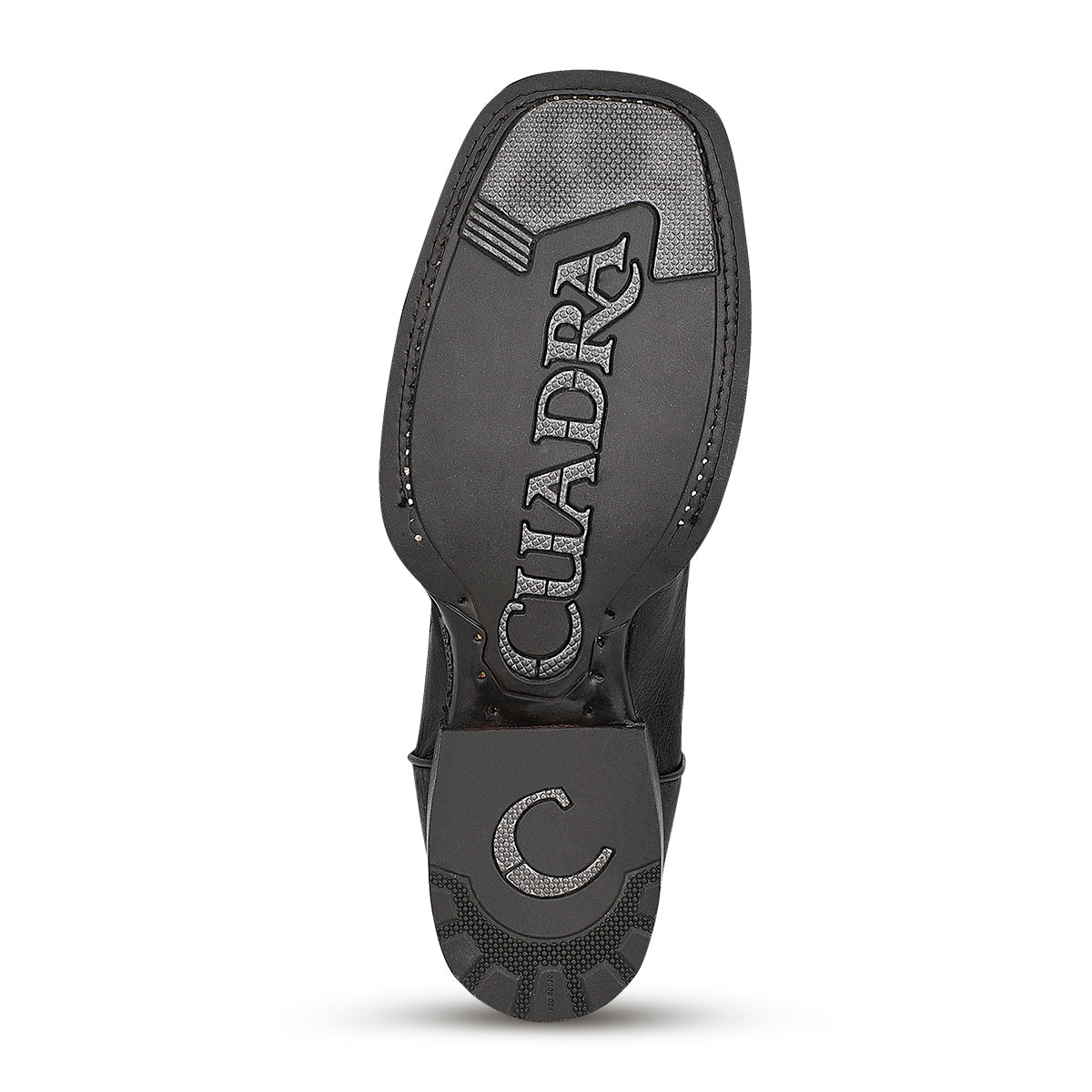 Cuadra Black Ostrich Laser Embroidery CU653