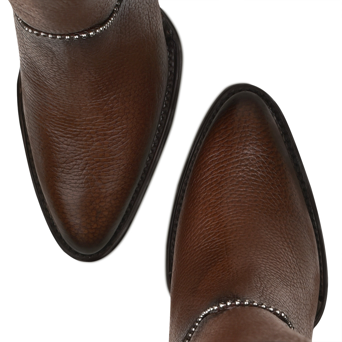 Cuadra Brown Studs & Fringe Pointed Toe CU695
