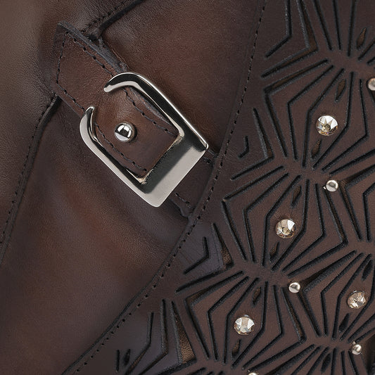 Cuadra Brown Laser Embroidery CU877