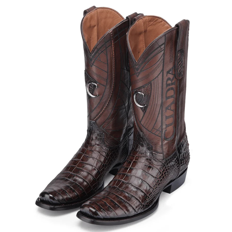 Cuadra Chocolate Alligator Luxo Moka Laser & Embroidery CC271