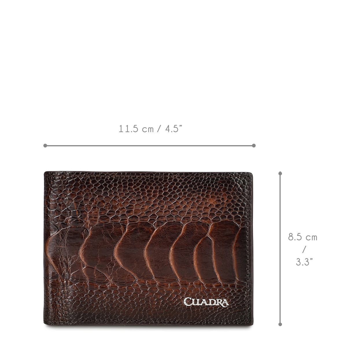 BROWN OSTRICH LEG WALLET