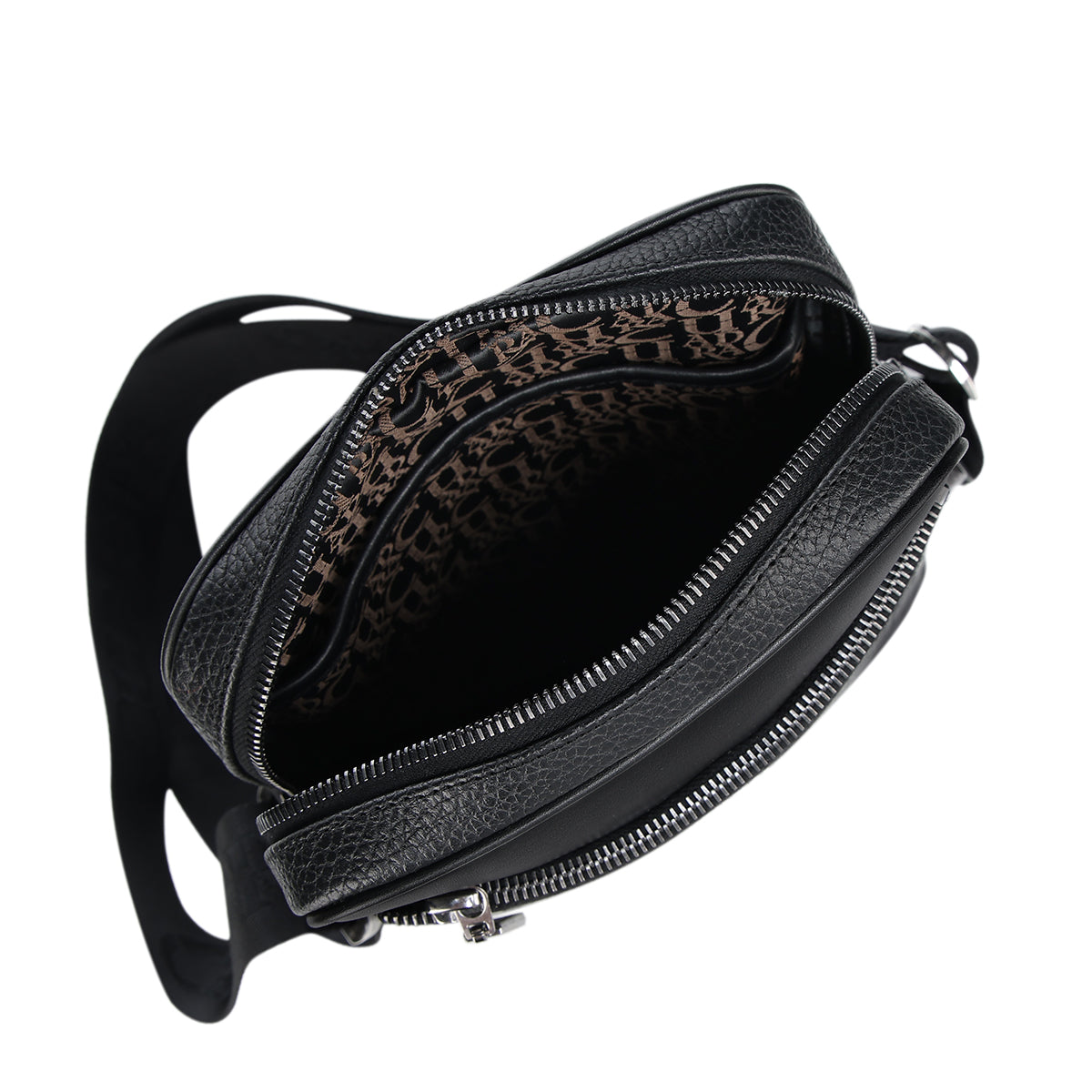 Cuadra Silver & Black Caiman ZIpper DU731