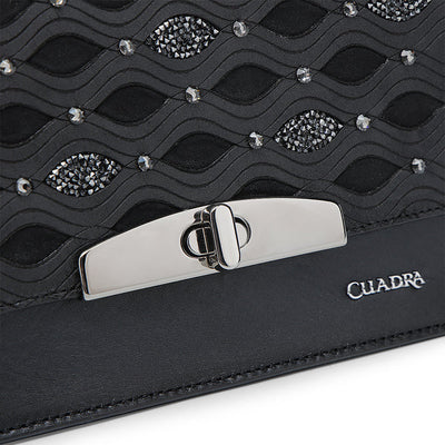 BLACK LASER & STUDS BAG DU693