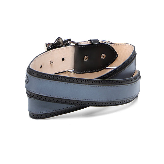 Cuadra Blue Python Belt BC420
