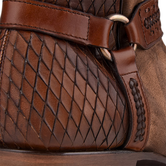 Cuadra Pattern Harnes & Woven Narrow SQ Toe CU359