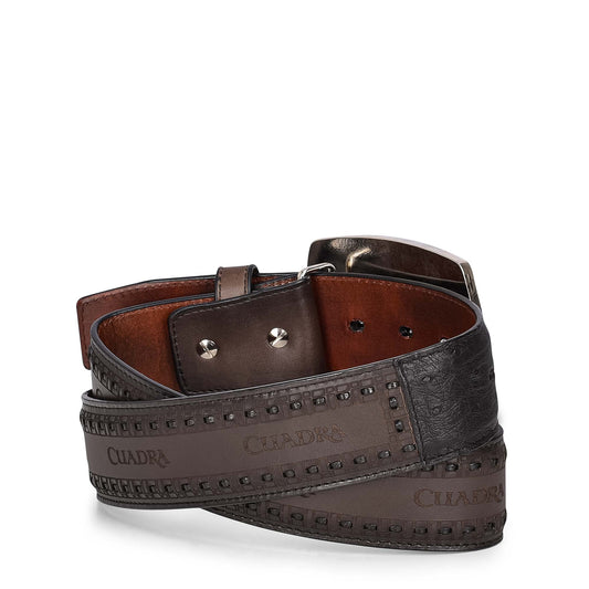 Black Ostrich Laser & Woven