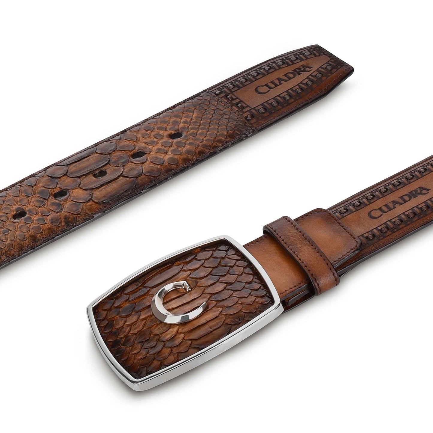 Over Brown Python Laser Belt BC200