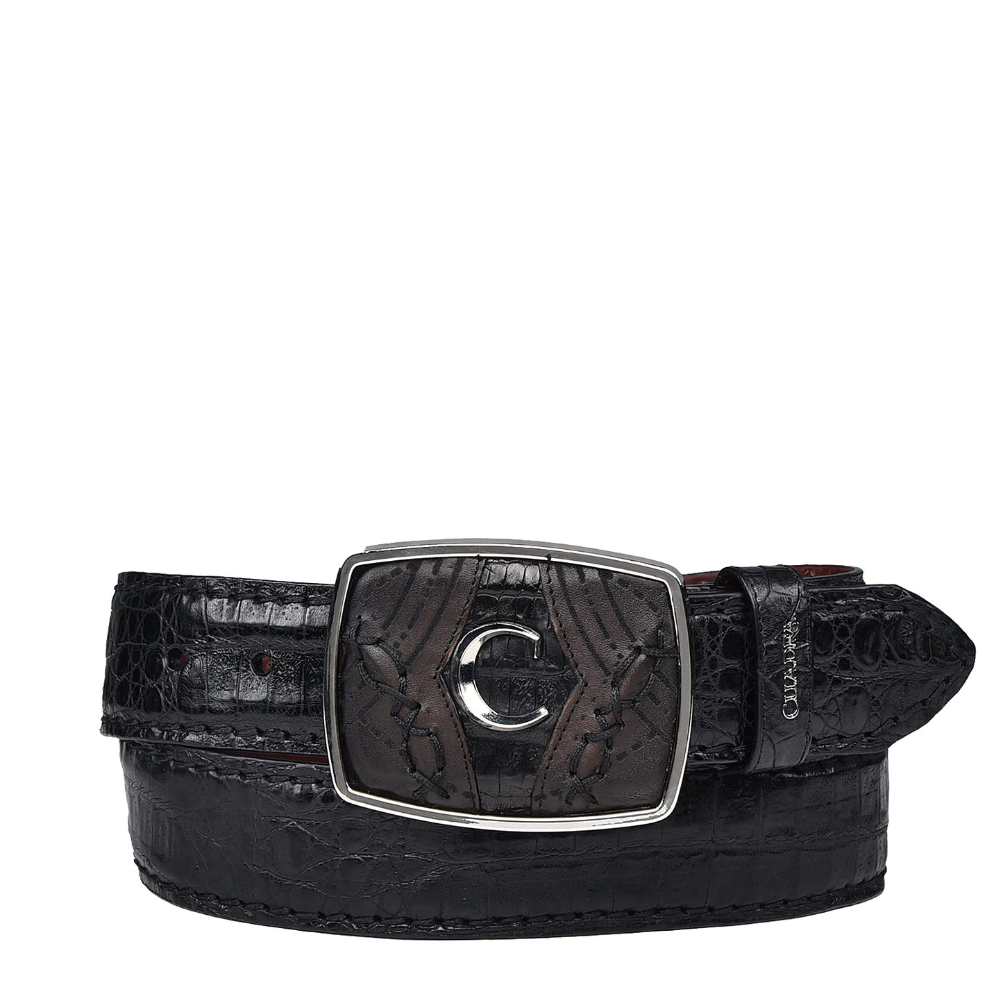 Plunge Black Caiman Laser Belt