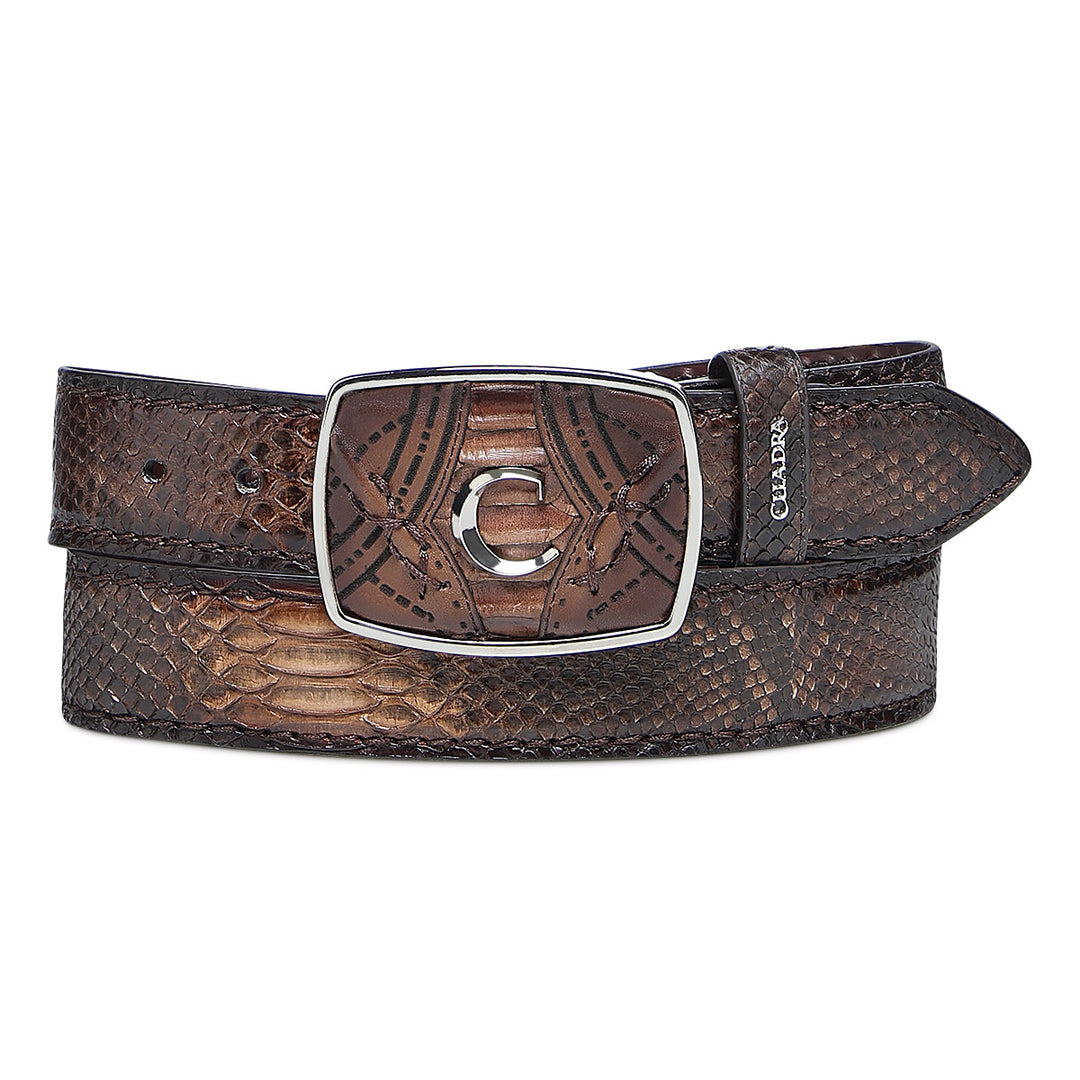 Chocolate Python Laser Belt