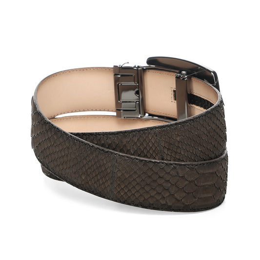 Cuadra Matte Brown Python Stitch BC484