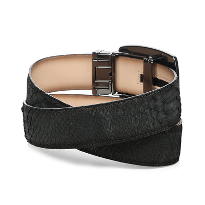Cuadra Matte Black Python Stitching BC483