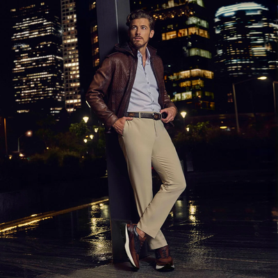 ALMOND CALF / COWHIDE