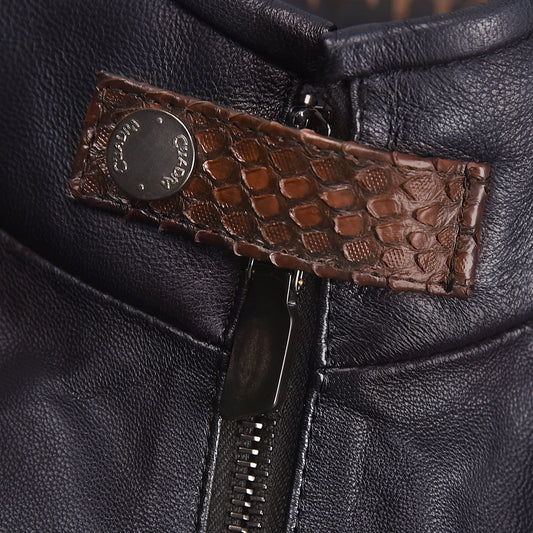 Cuadra Oxford Python Zipper Vest JC271