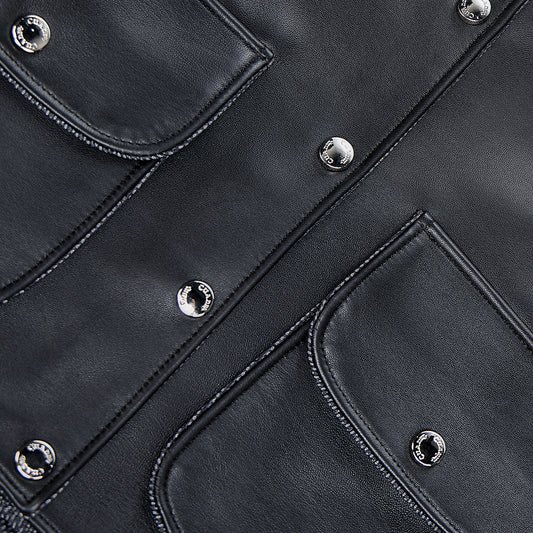 Cuadra Black Zipper & Studs Jacket JC343