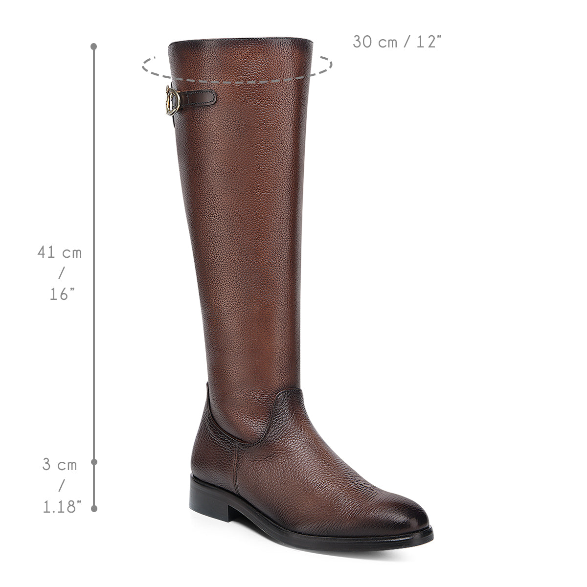 Cuadra Honey Deer Zipper Round Toe FF240