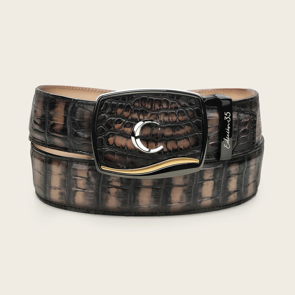 Cuadra Black Alligator Laser & Embroidery Gris CC448
