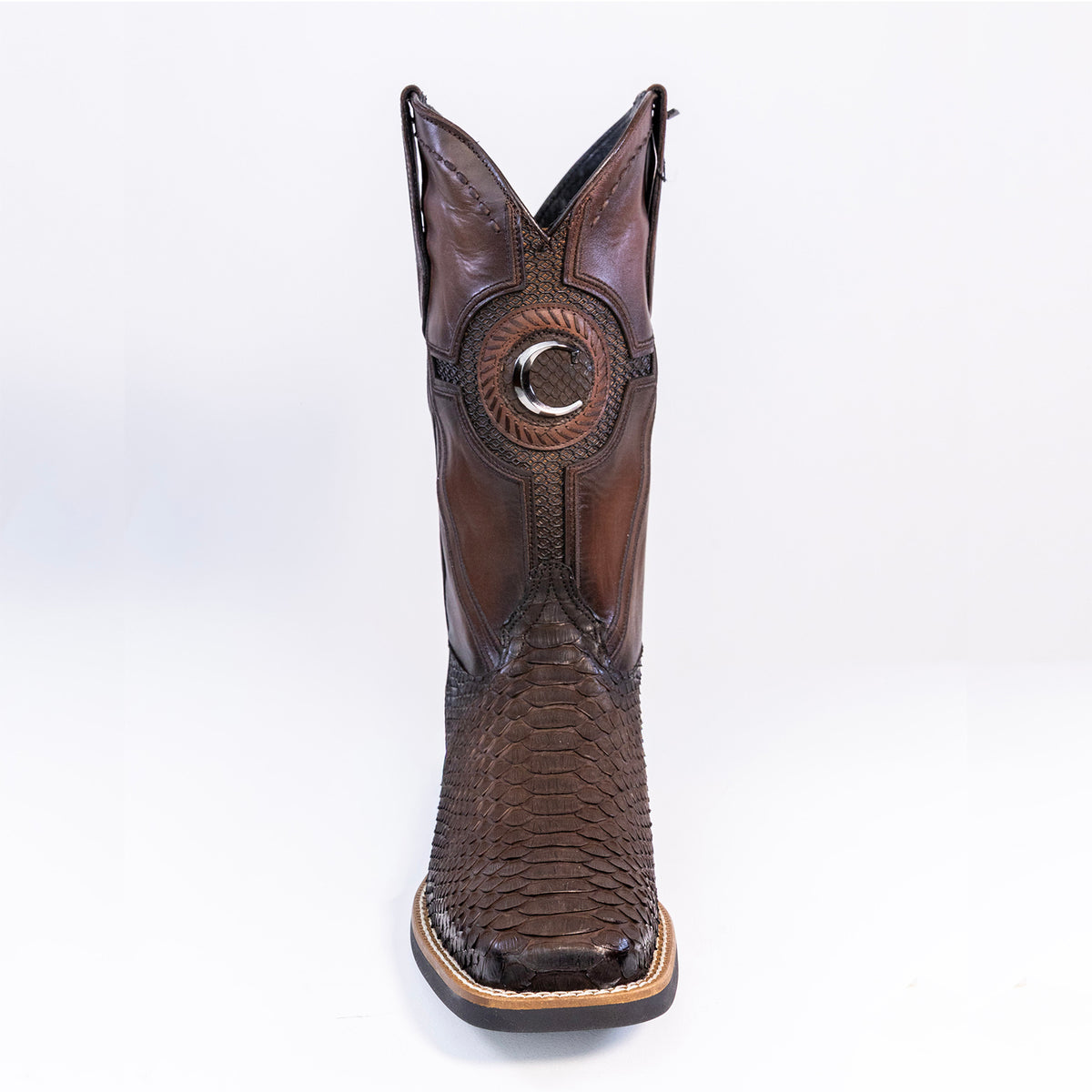 Patron Piethon BROWN PYTHON EMBROIDERY & LASER & WOVEN – Patron Boots USA