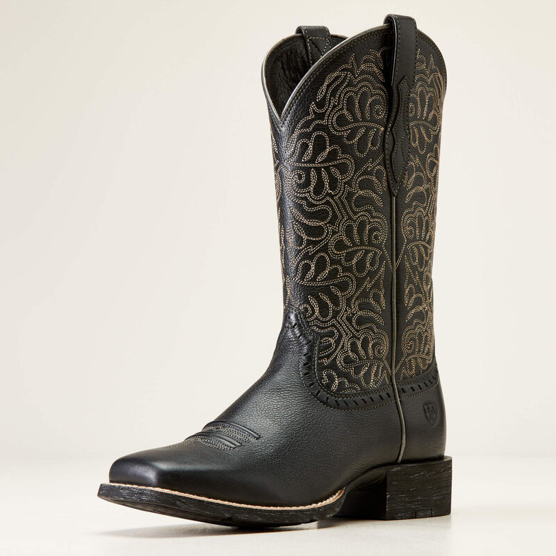 Ariat 10034024 Round up Remuda Black Deertan