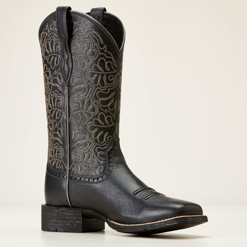 Ariat 10034024 Round up Remuda Black Deertan