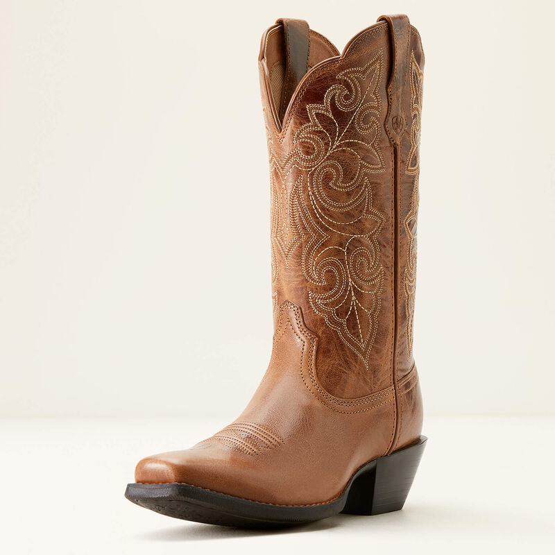 Ariat 10053733 Round up Square Toe Russet