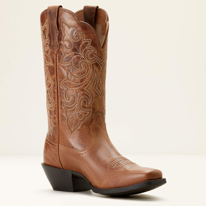 Ariat 10053733 Round up Square Toe Russet