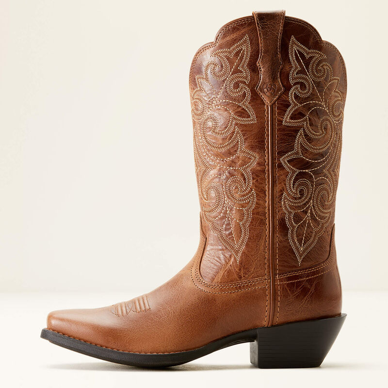 Ariat 10053733 Round up Square Toe Russet