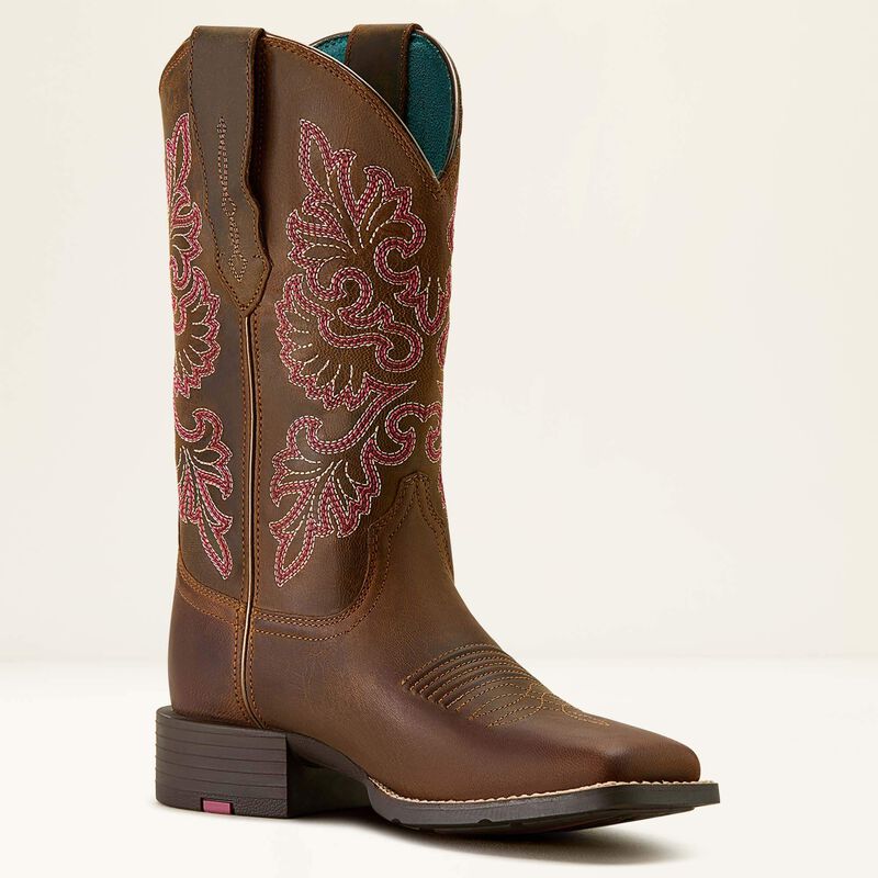 Ariat 10064078 Round up Wide Square Toe Stretch