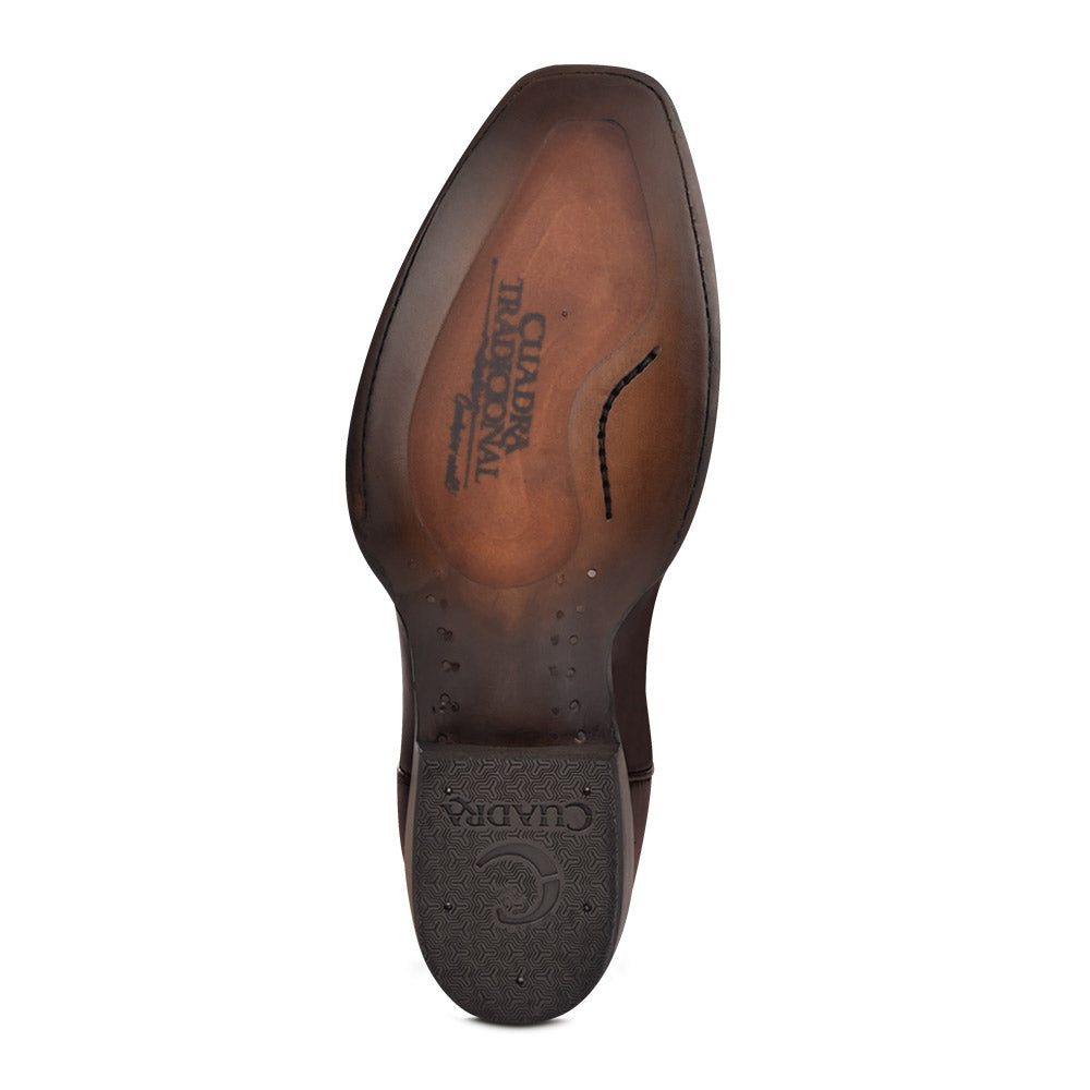 Over Chestnut Laser & Embroidery Narrow Square Toe