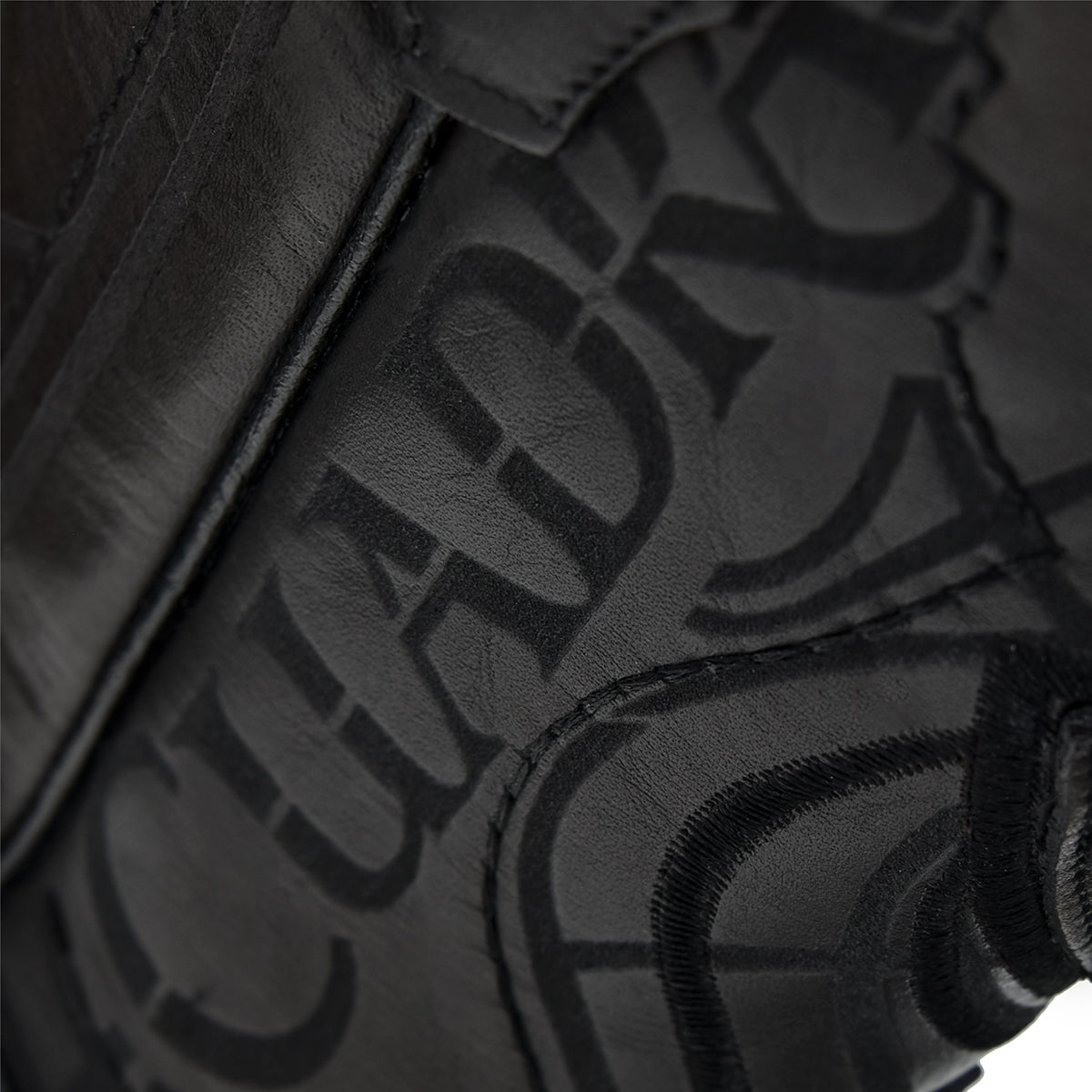 Cuadra Black Laser Woven & Embroidery Narrow Toe CU408