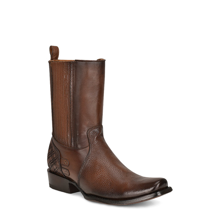 Honey ZIpper & Studs Narrow Square Toe