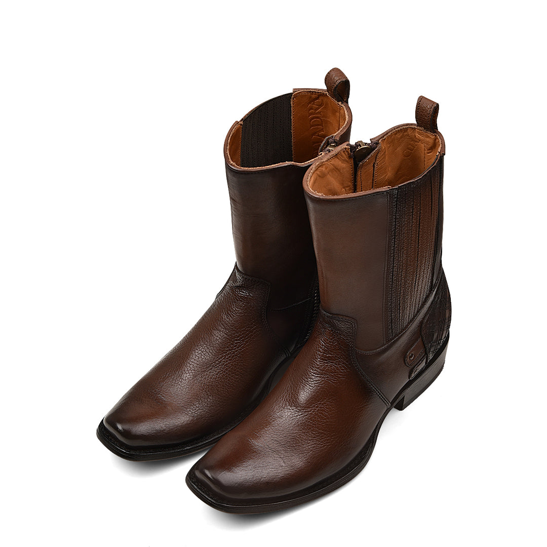 Honey ZIpper & Studs Narrow Square Toe