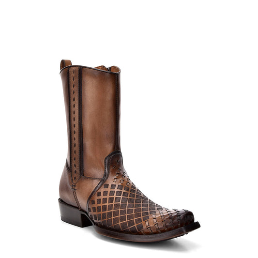 Over Maple Laser & Woven Narrow Square Toe