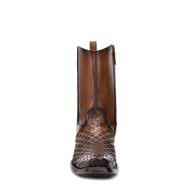 Over Maple Laser & Woven Narrow Square Toe