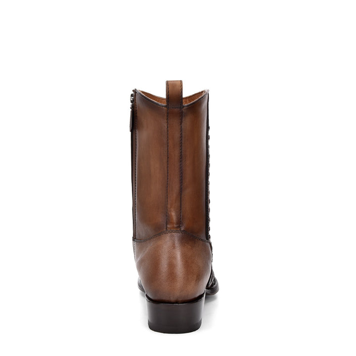 Over Maple Laser & Woven Narrow Square Toe
