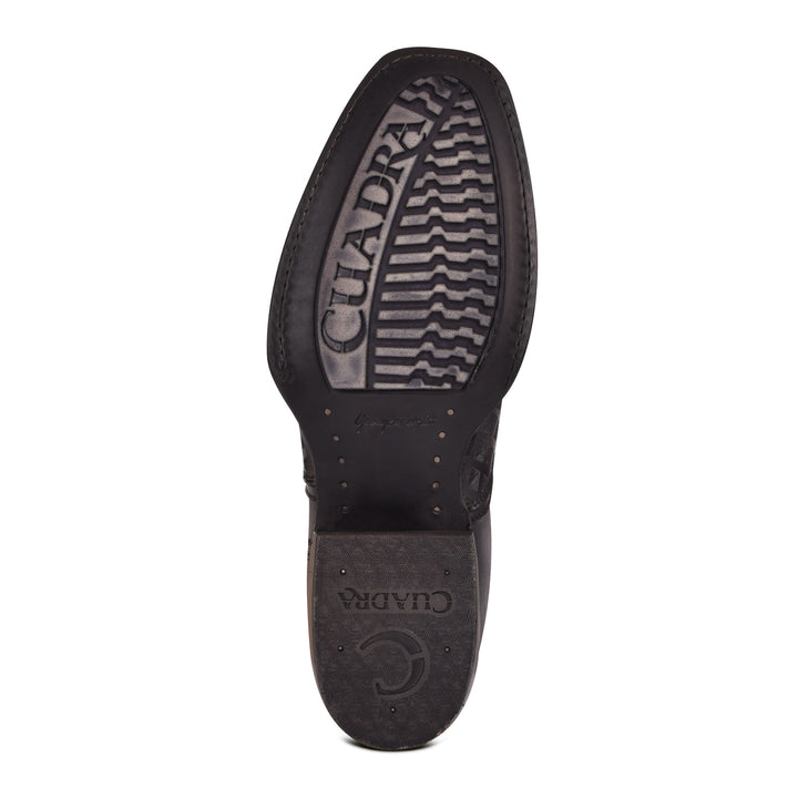 Over Light Black Laser & Woven Narrow Square Toe