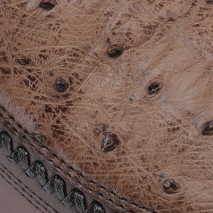 Brown Ostrich Boot