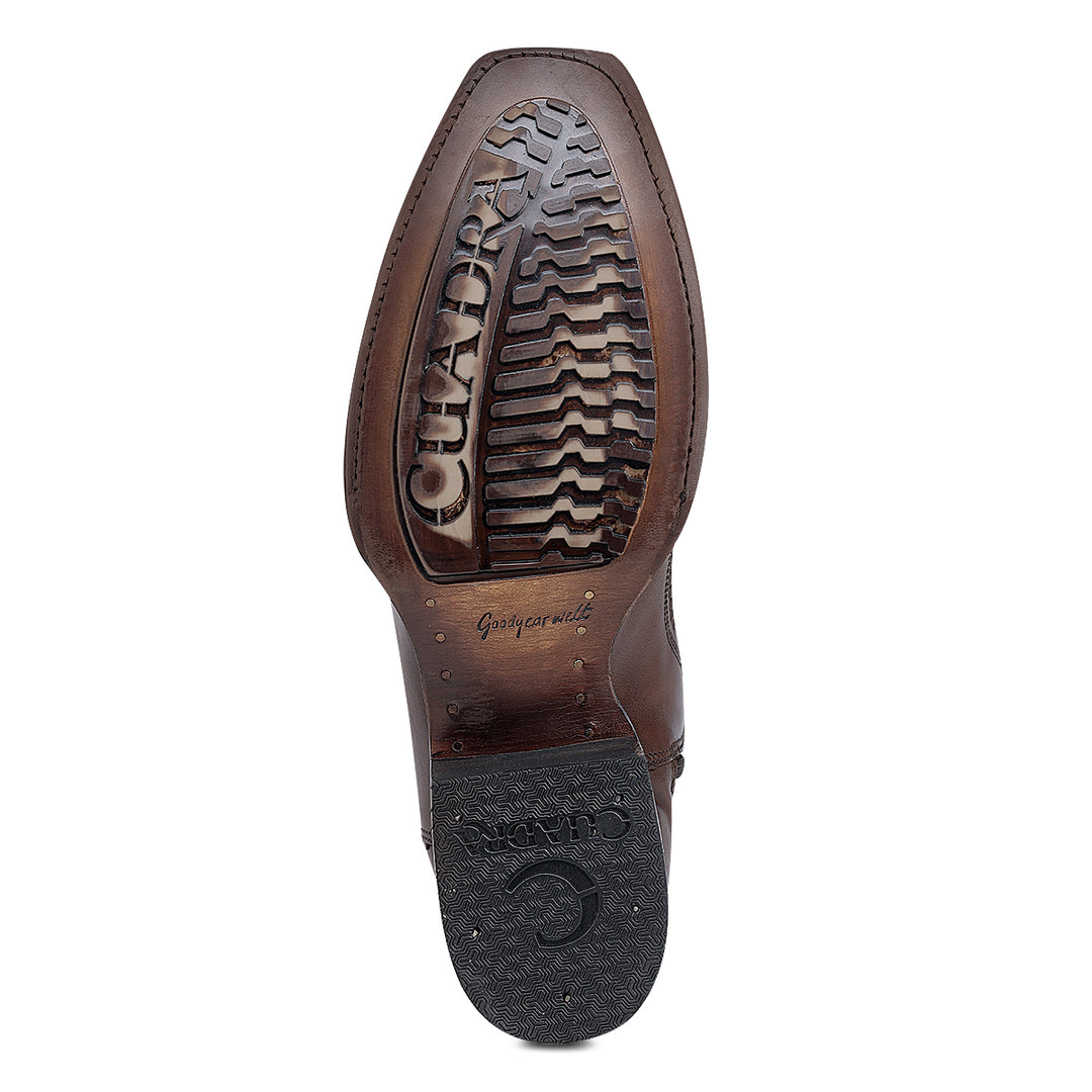 Brown Ostrich Boot