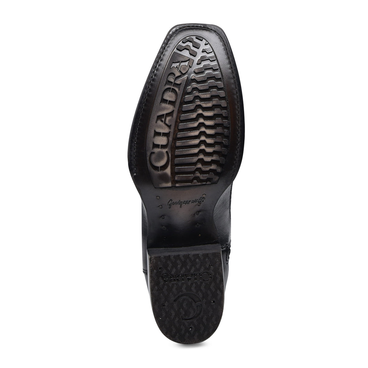 Black Ostrich Laser & Woven Narrow Square Toe