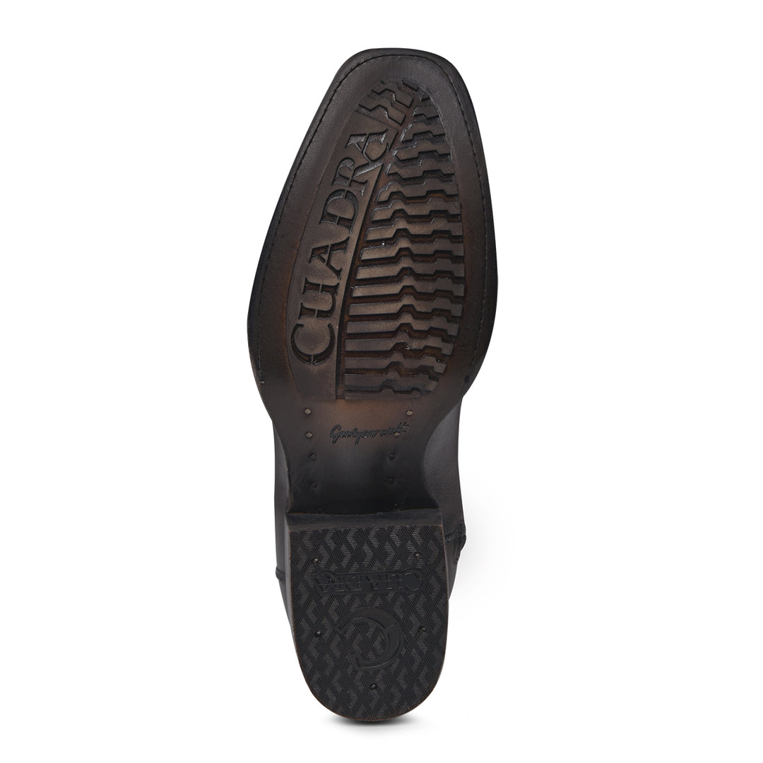 Plunge Black Caiman Laser & Woven Narrow Square Toe