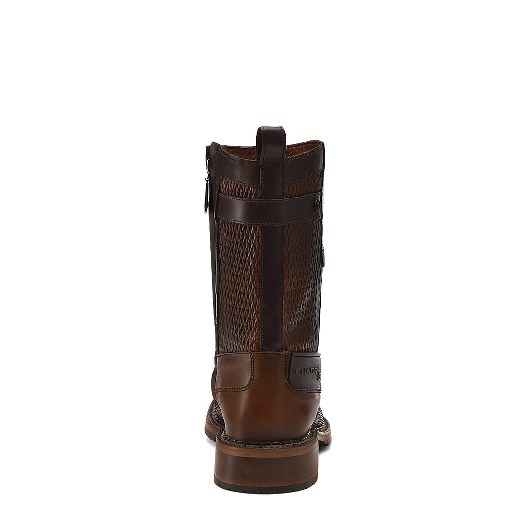 Honey Python Zipper Boot