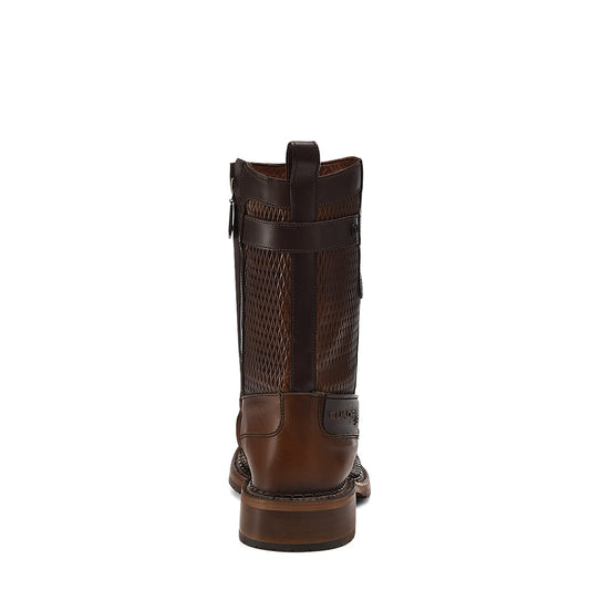 Honey Python Zipper Boot