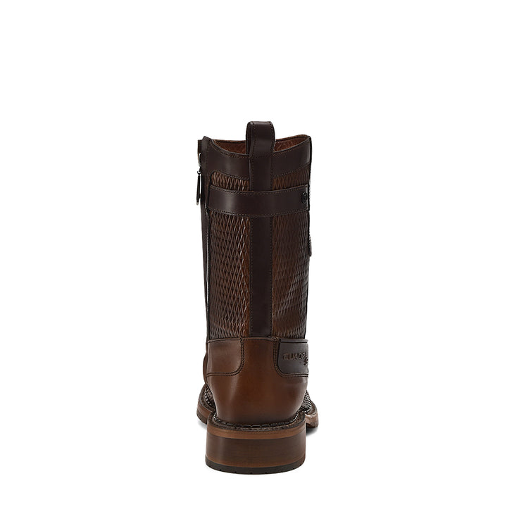 Honey Python Zipper Boot