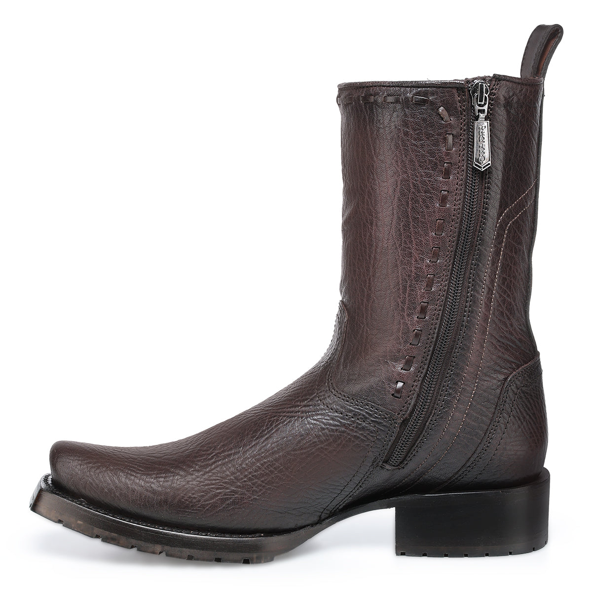Chocolate LAser & Woven & Zipper